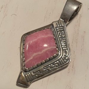 Roderick Tenorio design for Carolyn Pollack - Sterling Rhodochrosite Pendant
